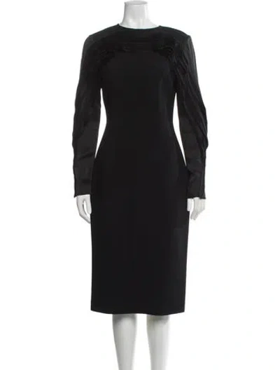 Pre-owned Jason Wu Collection Bateau Neckline Midi Length Dress In Gray