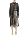 Jason Wu Collection Brushstroke Print Oversize Long Sleeve Shirtdress In Black