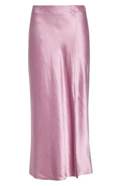 Jason Wu Collection Bias Cut Washed Twill Slip Skirt In Brown