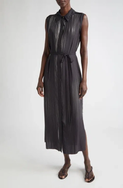 Jason Wu Collection Bicolor Pleat Stripe Midi Dress