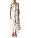 Jason Wu Collection Jacquard Asymmetric Dress In Calico/black