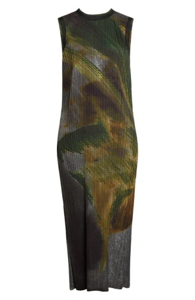 JASON WU COLLECTION JASON WU COLLECTION BRUSHSTROKE PLEATED SHIFT DRESS