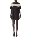 Jason Wu Collection Burned Stripe Short Sleeve T-shirt Dress