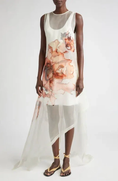 JASON WU COLLECTION JASON WU COLLECTION BURNT FLORAL SILK ORGANZA GOWN