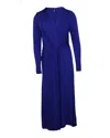 Jason Wu Collection Butterfly Twist Drape Dress In Blue Viscose In Blue