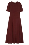 Jason Wu Collection Cable Stitched Knit Midi Dress In Animal Print