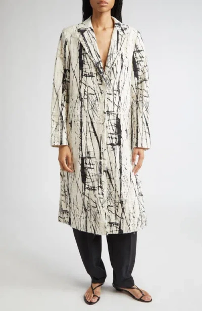 Jason Wu Collection Calligraphy Jacquard Coat