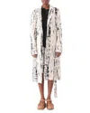 Jason Wu Collection Calligraphy Jacquard Coat In Calico/black
