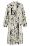 Jason Wu Collection Calligraphy Jacquard Coat In Calico/black