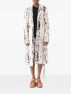 Jason Wu Collection Panelled Merino Wool Cardigan In White