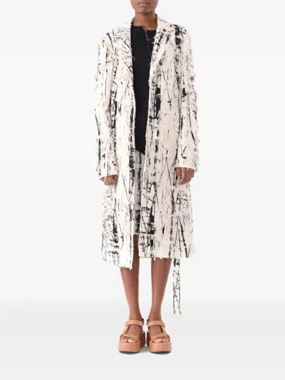 JASON WU COLLECTION CALLIGRAPHY JACQUARD COAT