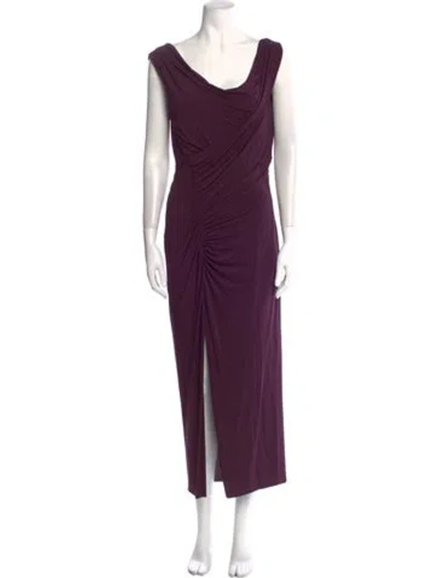 Pre-owned Jason Wu Collection Cowl Neck Long Dress In Purple