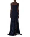 Jason Wu Collection Sleeveless Crepe Back Satin Bias Slip Gown With Slit