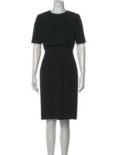 Pre-owned Jason Wu Collection Crew Neck Knee-length Dress In Black
