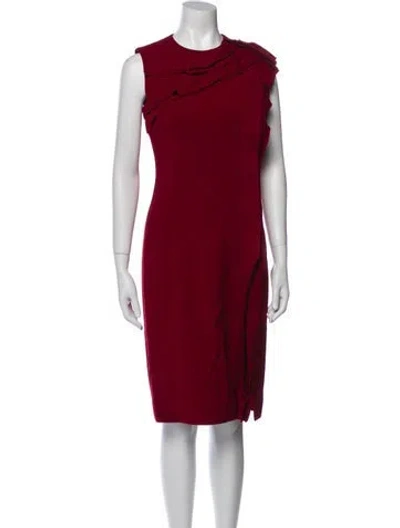 Pre-owned Jason Wu Collection Crew Neck Knee-length Dress In Red