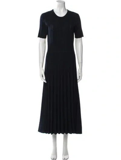 Pre-owned Jason Wu Collection Crew Neck Long Dress In Blue