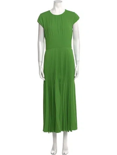 Pre-owned Jason Wu Collection Crew Neck Long Dress In Green