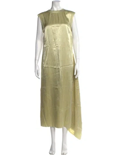 Pre-owned Jason Wu Collection Crew Neck Long Dress W/ Tags In Green
