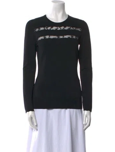 Pre-owned Jason Wu Collection Crew Neck Long Sleeve Sweatshirt In Black