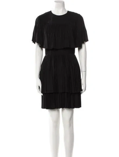 Pre-owned Jason Wu Collection Crew Neck Mini Dress In Black