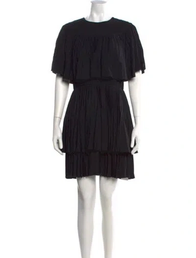 Pre-owned Jason Wu Collection Crew Neck Mini Dress In Black
