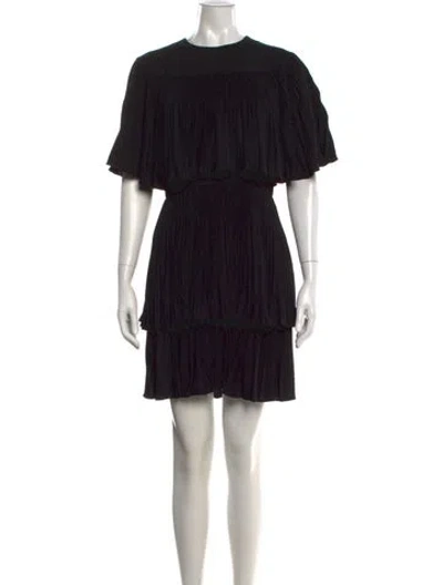 Pre-owned Jason Wu Collection Crew Neck Mini Dress In Black