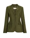 Jason Wu Collection Crinkled Satin Single-breasted Blazer