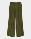 Jason Wu Collection Crinkled Satin Straight Leg Trousers