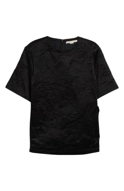 Jason Wu Collection Crinkled Satin Top In Black