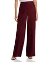 Jason Wu Collection Crinkled Satin Trousers In Burgundy