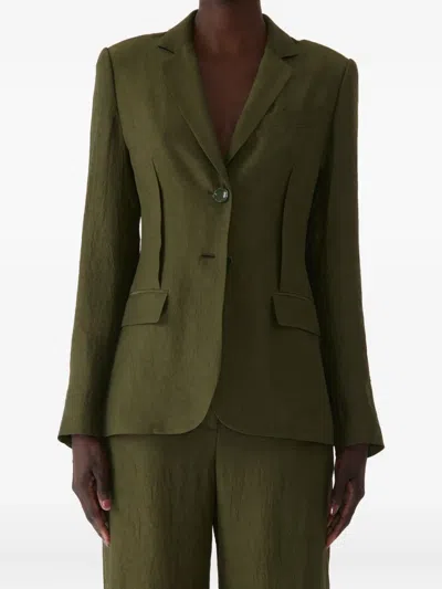JASON WU COLLECTION CRINKLED SINGLE-BREASTED BLAZER