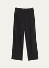 JASON WU COLLECTION CROPPED CREPE CARROT PANTS