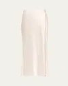 Jason Wu Collection Crystal-trim Washed Twill Bias Midi Skirt In Gray