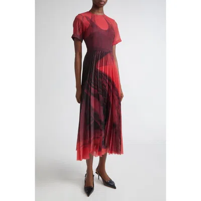JASON WU COLLECTION JASON WU COLLECTION DANCING PLEAT PLEATED SHIFT DRESS