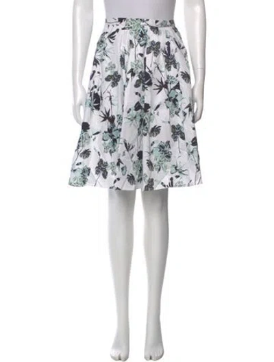 Pre-owned Jason Wu Collection Floral Print Knee-length Skirt In Multi