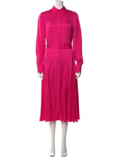 Pre-owned Jason Wu Collection Floral Print Long Dress In Pink