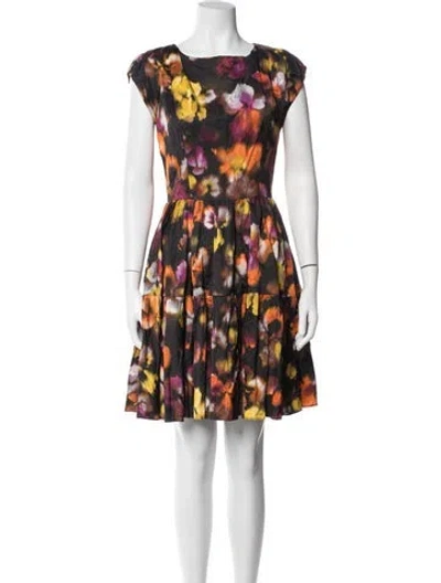 Pre-owned Jason Wu Collection Floral Print Mini Dress In Multicolor