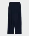 Jason Wu Collection Foldover-waist Pleated Wide-leg Pants