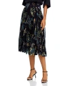 JASON WU COLLECTION FOREST FLORAL PLEATED SKIRT