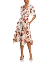 JASON WU COLLECTION FOREST FLORAL PRINTED SHIRT DRESS