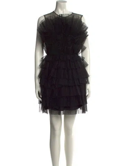 Pre-owned Jason Wu Collection Lace Pattern Mini Dress W/ Tags In Black