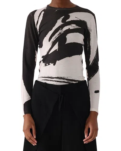 JASON WU COLLECTION LONG SLEEVE ARTWORK SWEATER