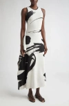 Jason Wu Collection Loop Fringe Jacquard Sleeveless Dress