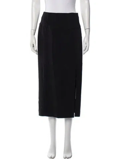 Pre-owned Jason Wu Collection Midi Length Skirt In Black
