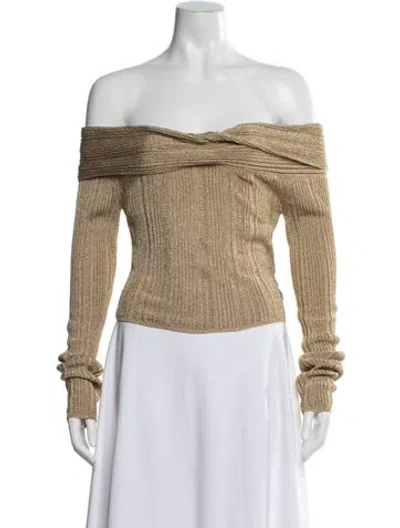 Pre-owned Jason Wu Collection Off-the-shoulder Long Sleeve Top W/ Tags