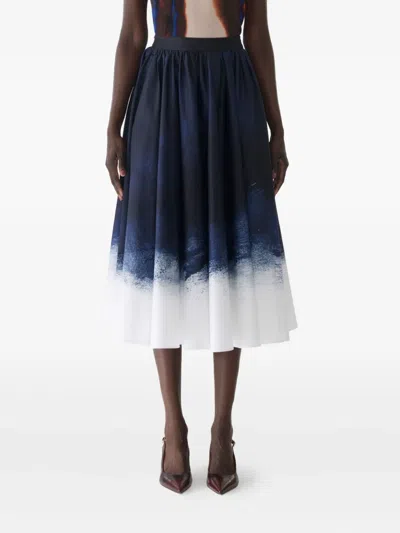 Jason Wu Collection Ombré-print Midi Skirt