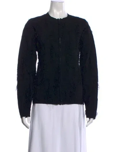 Pre-owned Jason Wu Collection Open Front Sweater W/ Tags In Black