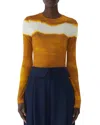 Jason Wu Collection Painted Stripe Long Sleeve Jersey Top