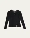 Jason Wu Collection Paneled Merino Wool Printed Sweater In Paneled Merino Wool Printed Lo