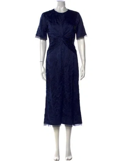 Pre-owned Jason Wu Collection Patterned Midi Length Dress In Blue